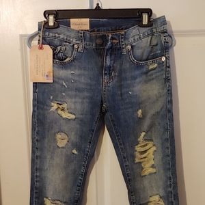 Ralph Lauren Relaxed Skinny distressed jeans 24